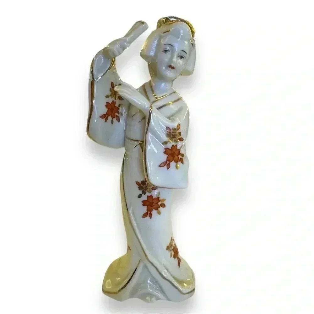 VTG 1970s Porcelain Japanese Woman Figurine